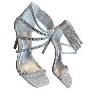 Gianni Bini Shawn‎ Sparkle Embellished Strappy Dress Heels Size 5